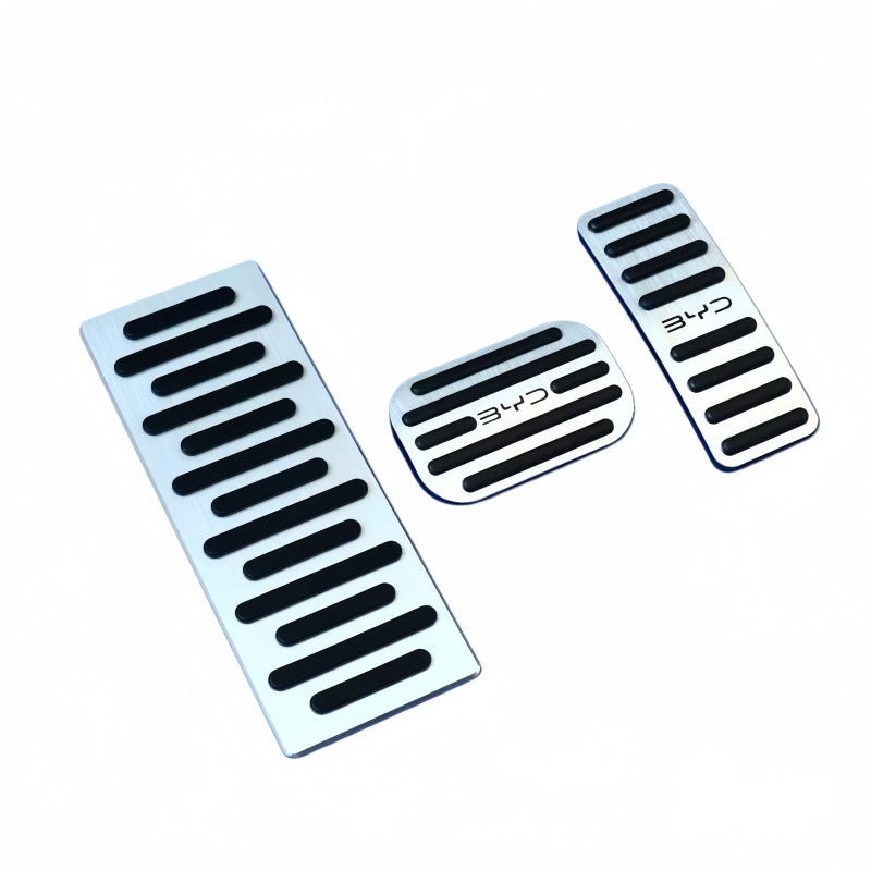 Brushed Aluminum Performance Pedal Covers for BYD ATTO 2/ATTO 3