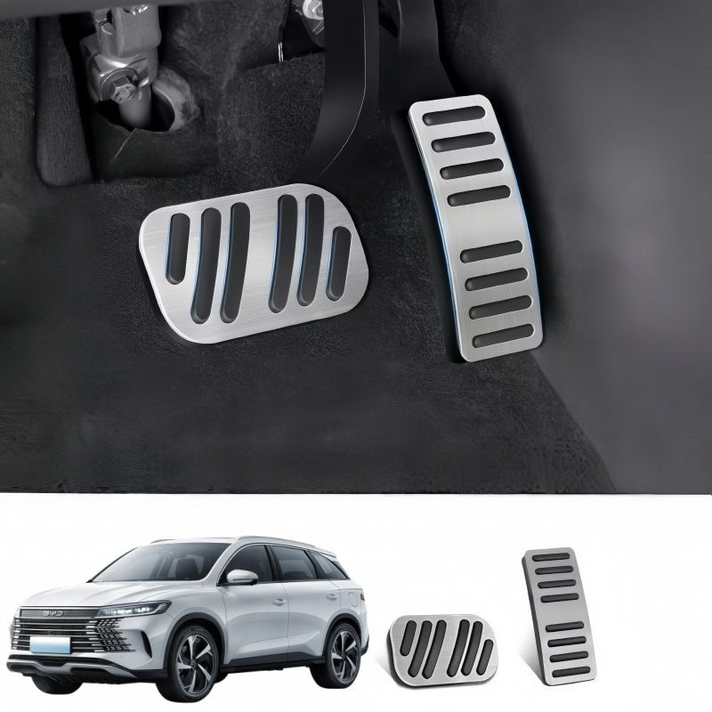 Brushed Aluminum Performance Pedal Covers for BYD Sealion 5 DM-i