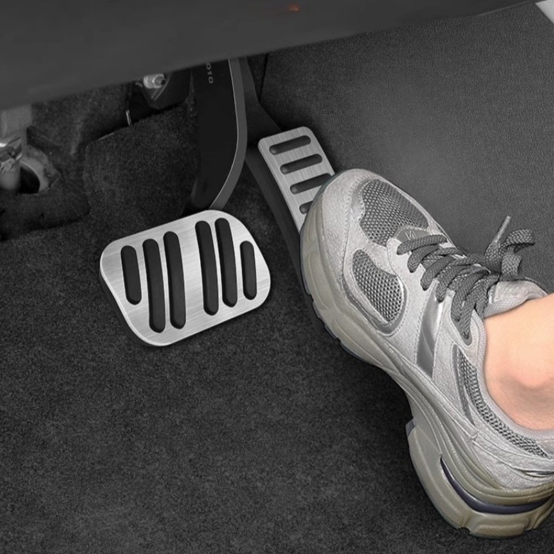 Brushed Aluminum Performance Pedal Covers for BYD Sealion 5 DM-i