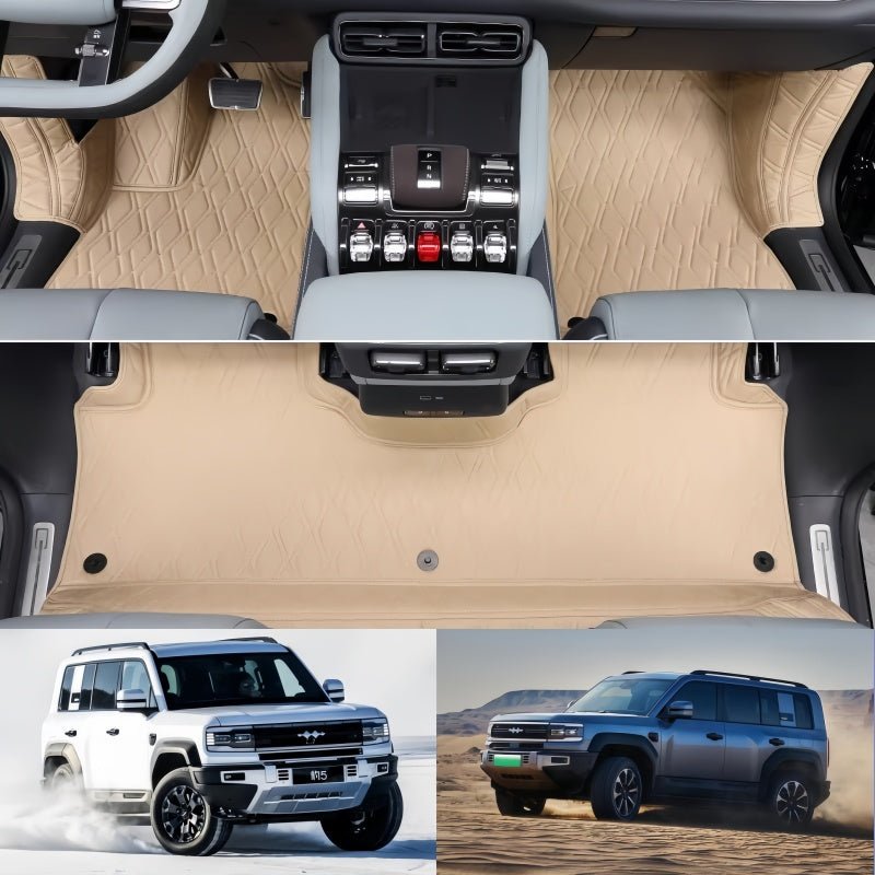 BYD Leopard 5 All-Around Nappa Leather & Cashmere-Like Floor Mats
