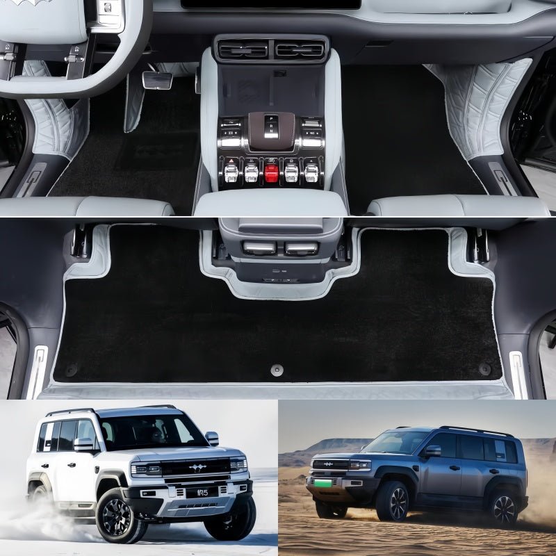 BYD Leopard 5 All-Around Nappa Leather & Cashmere-Like Floor Mats