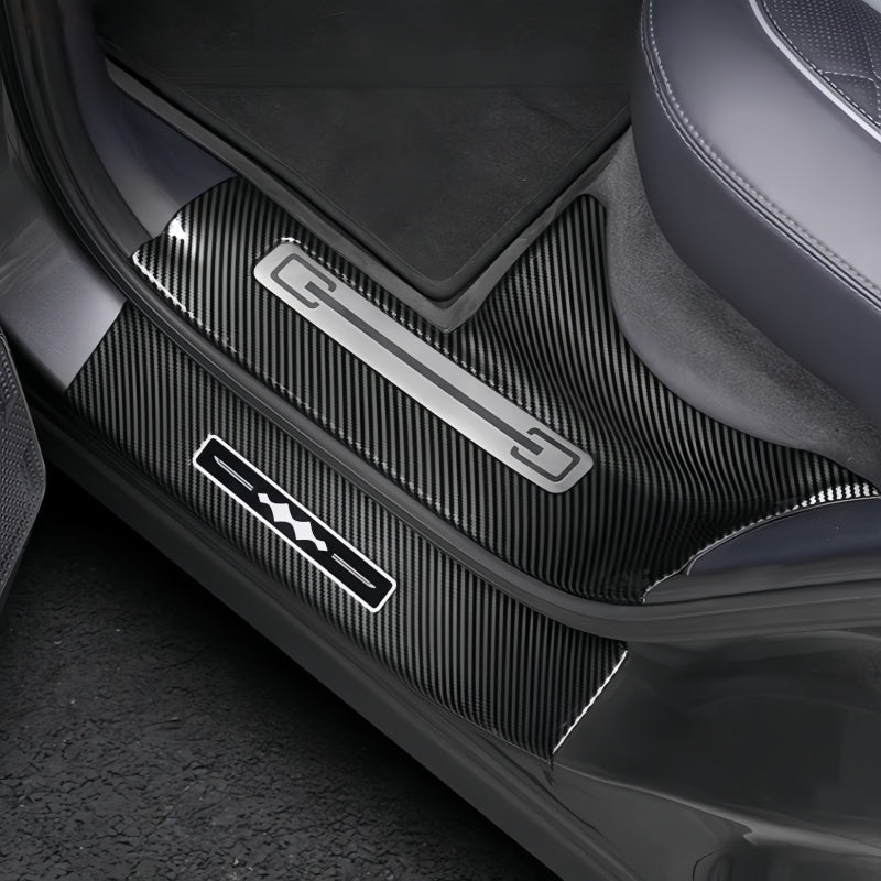Carbon Fiber Door Sill Guards for BYD Leopard 5 & Denza B5