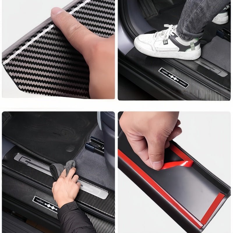 Carbon Fiber Door Sill Guards for BYD Leopard 5 & Denza B5