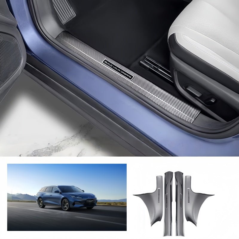 Carbon Fiber Door Sill Protectors for BYD Seal 6 DM-i/Touring