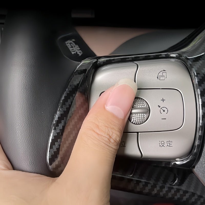 Carbon Fiber Texture Steering Wheel Cover for BYD Dolphin Surf/Seagull - Nice BYD