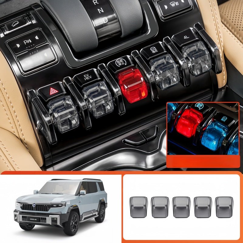 Console Button TPU Protective Sleeve for BYD Leopard 8 & Denza B8