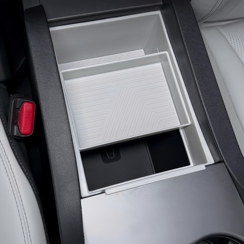 Double-Layer Sliding Armrest Storage Organizer for BYD Seal 6 DM-i