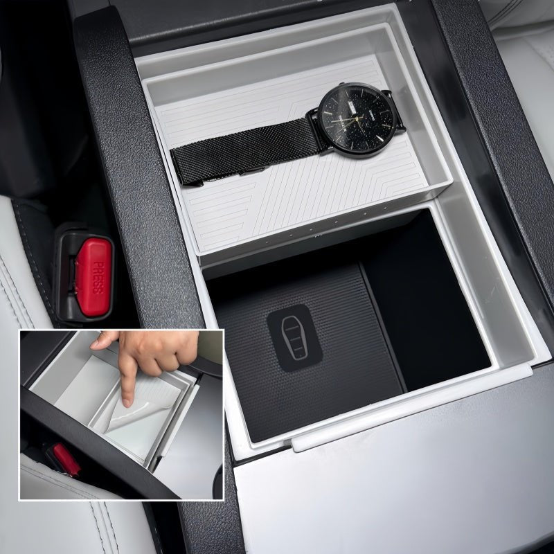 Double-Layer Sliding Armrest Storage Organizer for BYD Seal 6 DM-i
