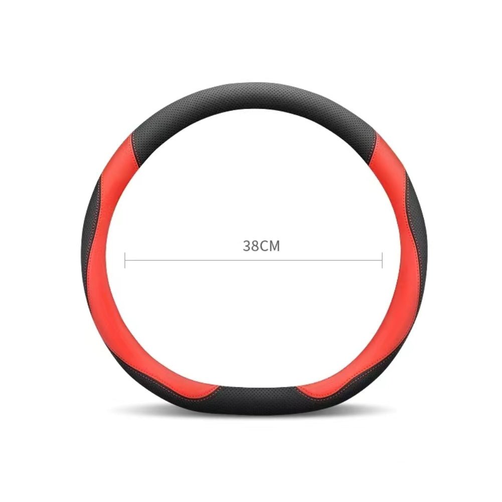 For BYD Atto 3 Microfiber Leather Sports D-shaped Car Steering Wheel Cover