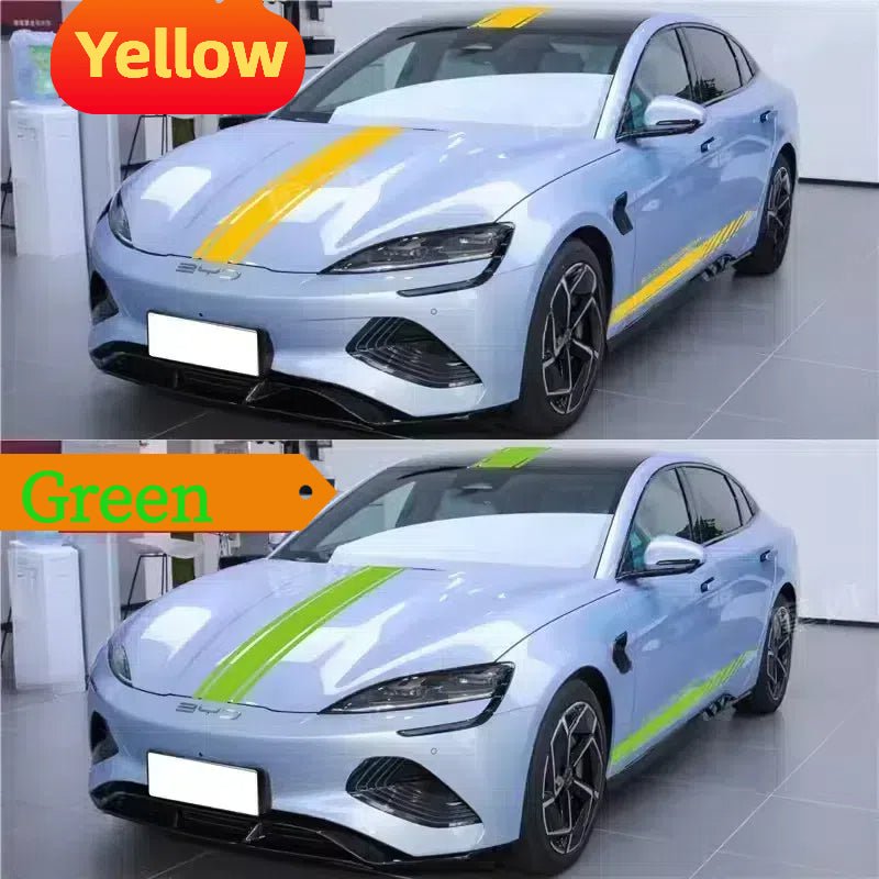 For BYD SEAL Side Skirt + Cabin Cover + Trunk Cover Decorative Sports Sticker - Nice BYD