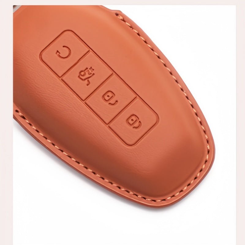 Full Wrap Leather Key Fob Case for Denza B5/B8