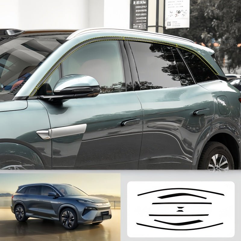 Glossy Black Window Trim Molding for BYD Sealion 8 / Atto 8