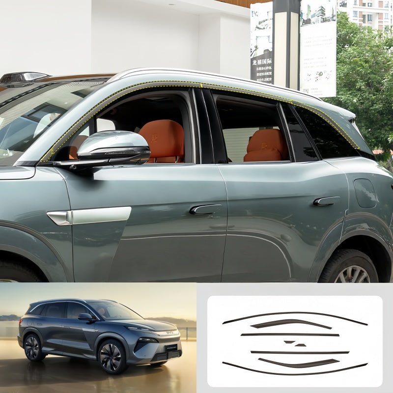 Glossy Black Window Trim Molding for BYD Sealion 8 / Atto 8
