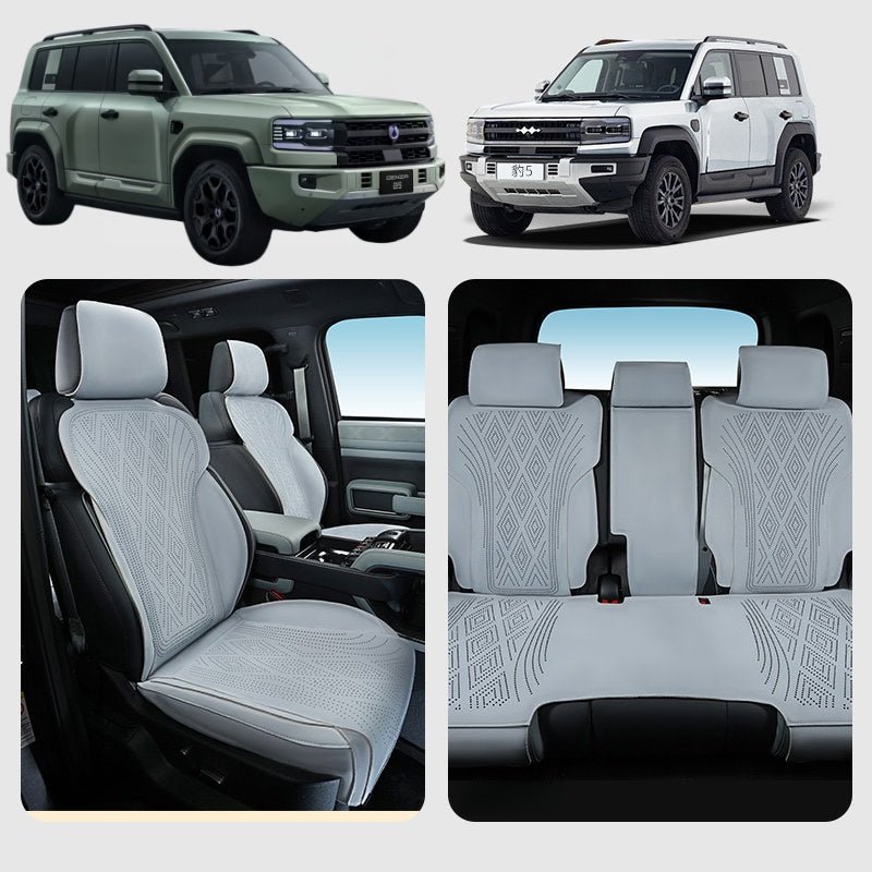 Half Coverage Suede Seat Covers for BYD Leopard 5 & Denza B5