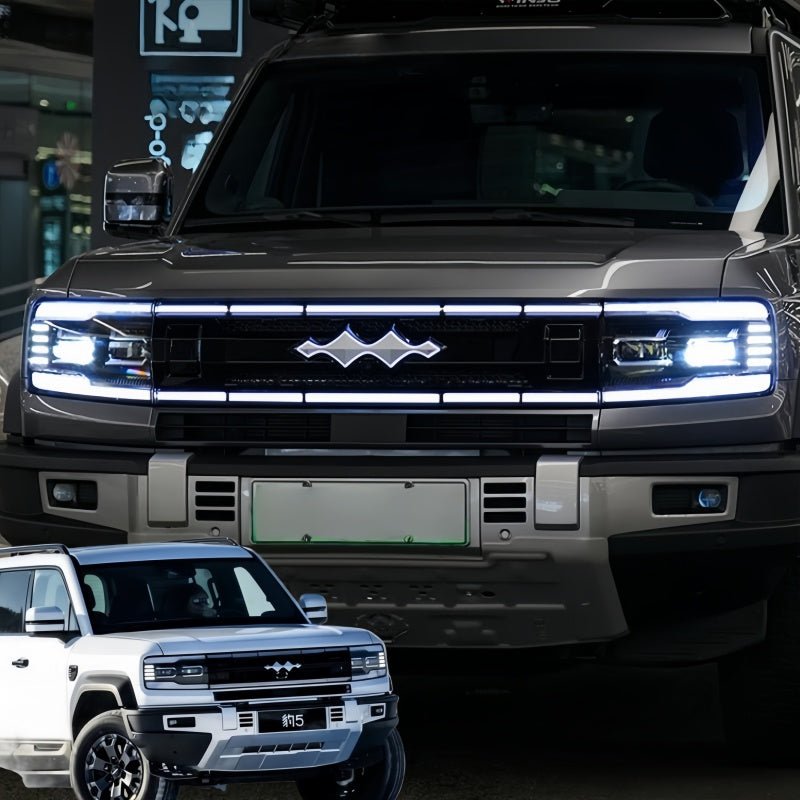 LED Light-Up Front Grille with Emblem for BYD Leopard 5 & Denza B5