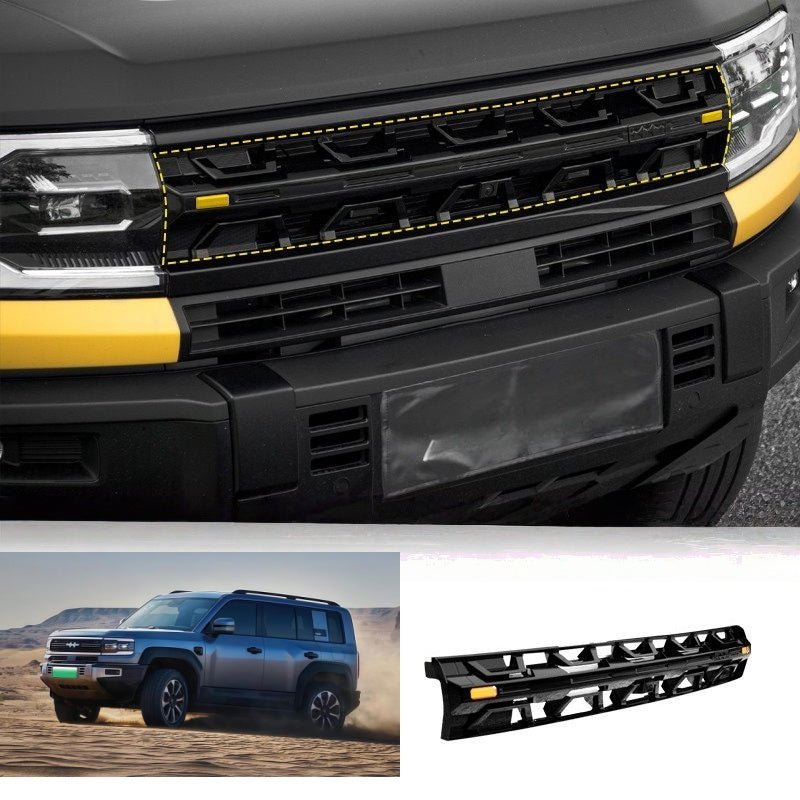 LED Light-Up Front Grille with Emblem for BYD Leopard 5 & Denza B5