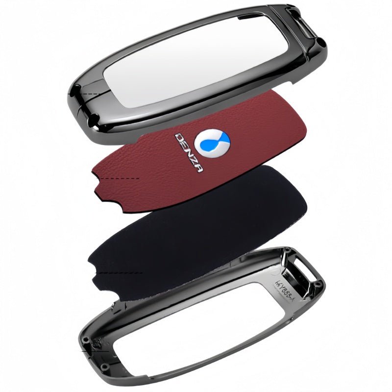 Luxury Zinc Alloy Leather Key Fob Cover for Denza B5 B8