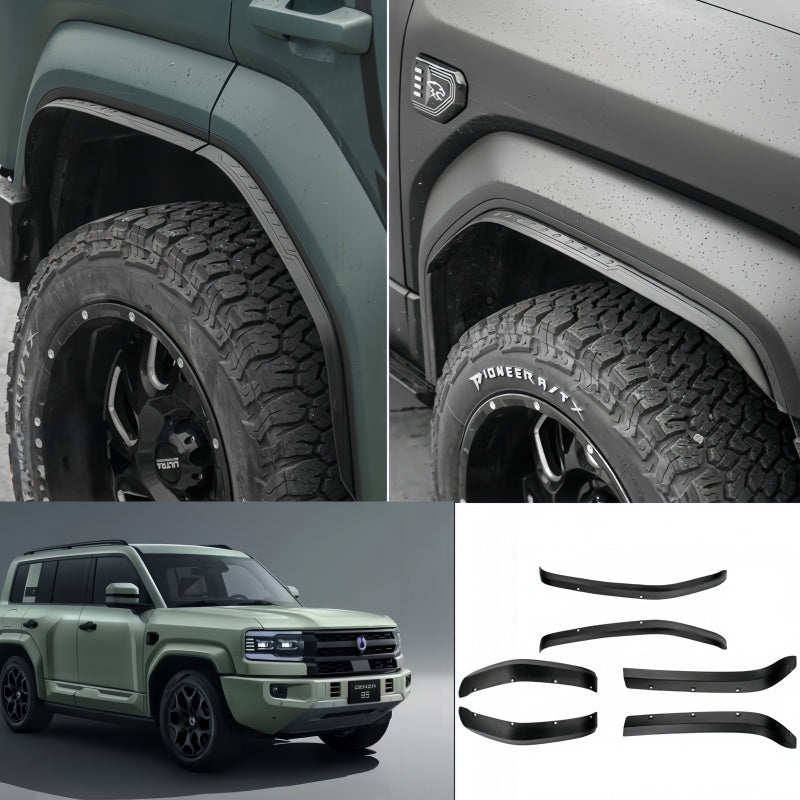 Matte Black Fender Flare Wide Trim for BYD Leopard 5 & Denza B5