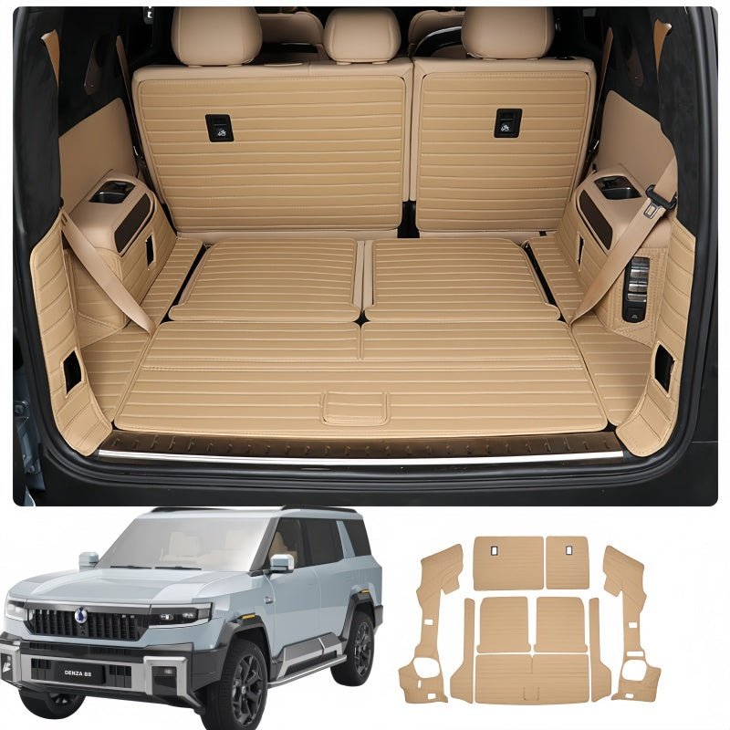 Nappa Leather Trunk Mat & Seat Back Pad for BYD Leopard 8 & Denza B8