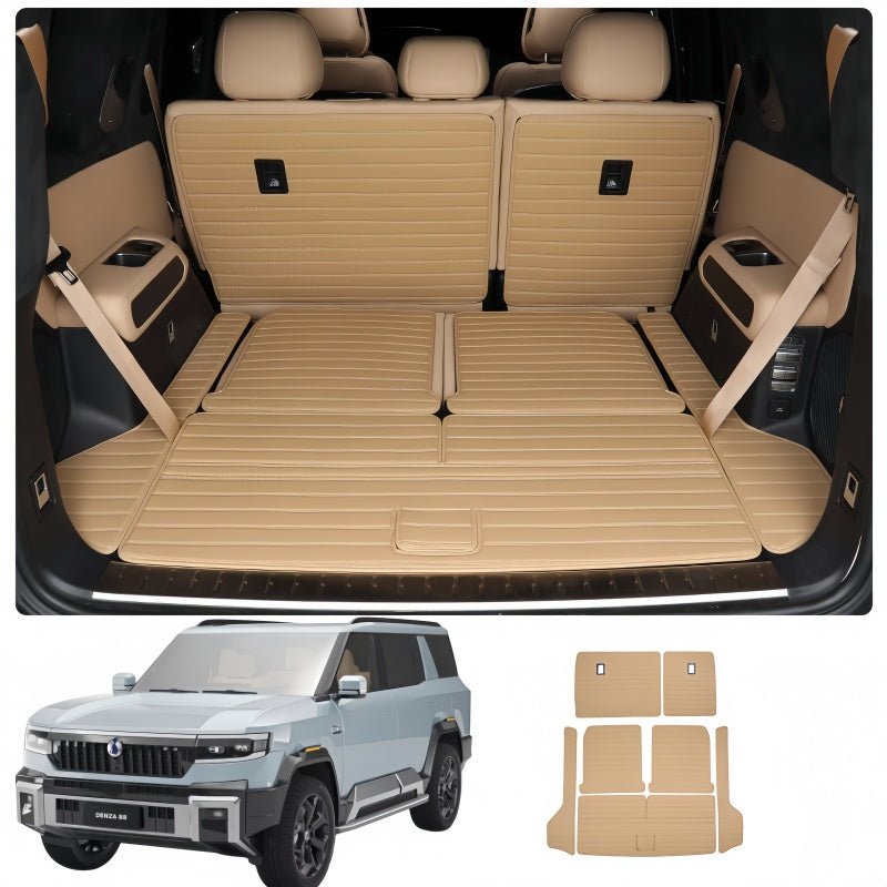 Nappa Leather Trunk Mat & Seat Back Pad for BYD Leopard 8 & Denza B8