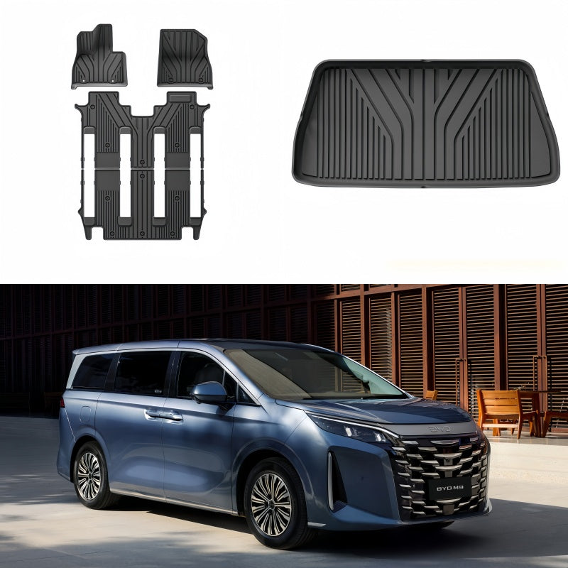 TPE Floor Mats & Trunk Mat for BYD M9