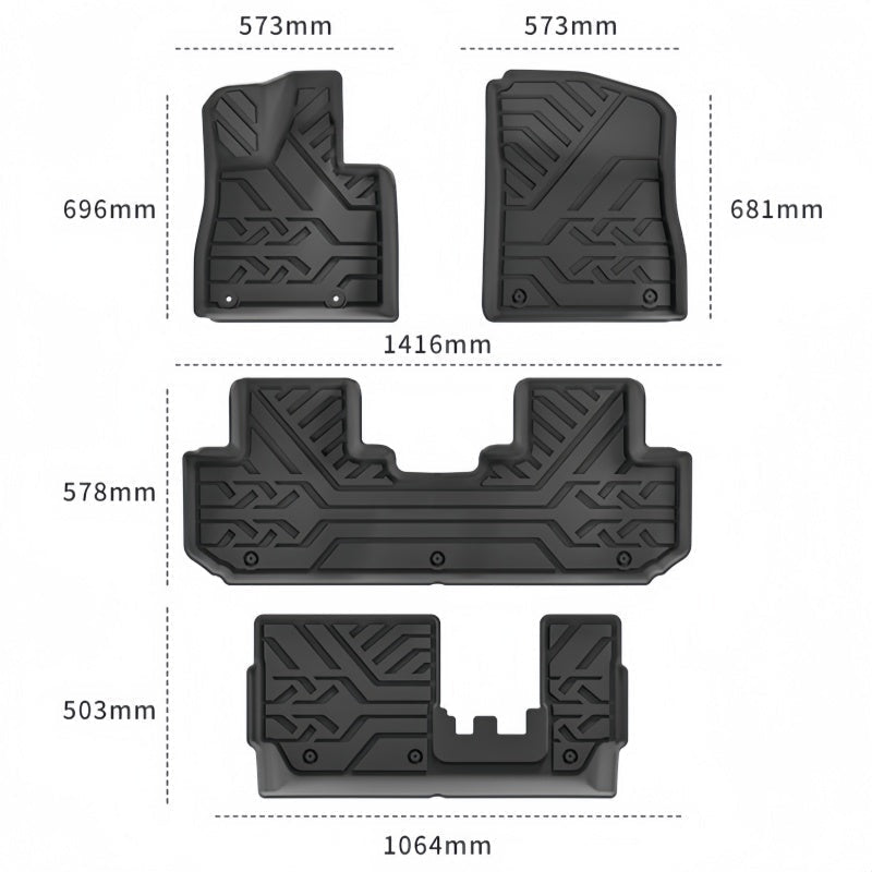 Floor Mats & Trunk Liner Mats for BYD ATTO 8 / Sealion 8 - Nice BYD