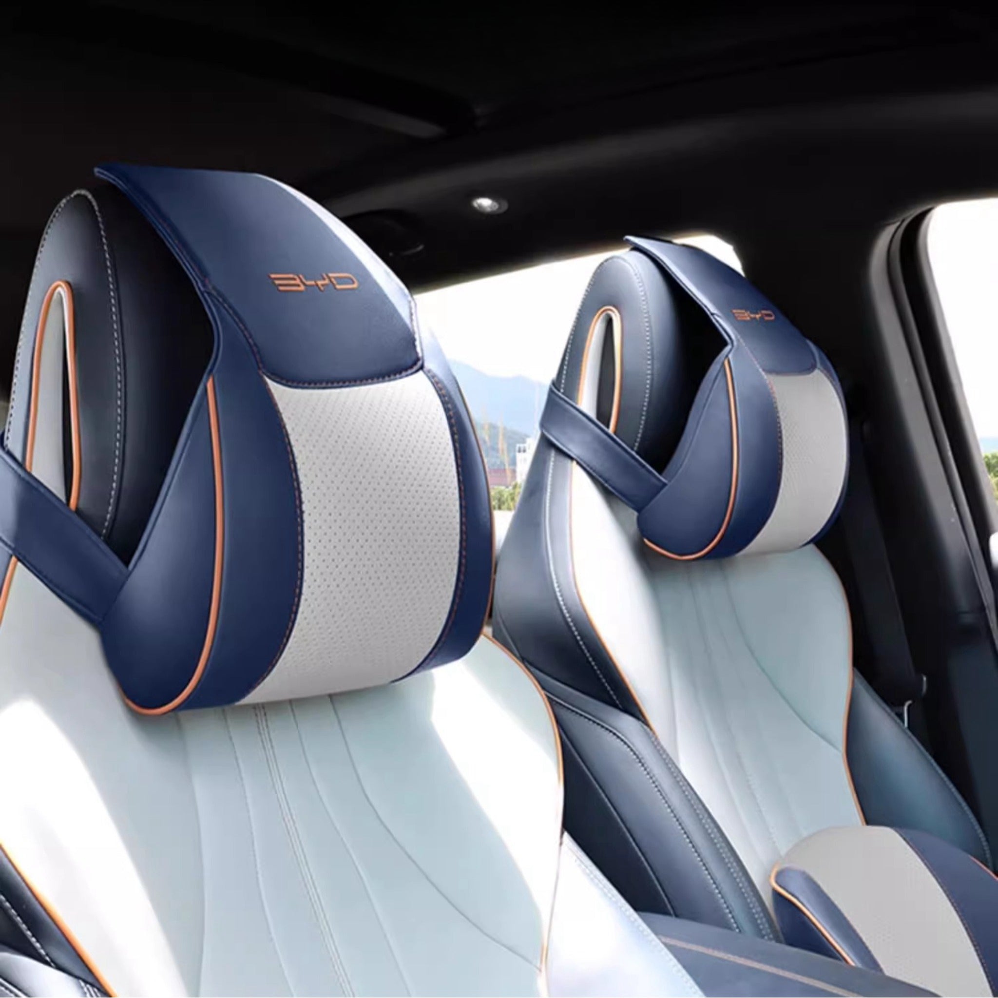 Headrest & Lumbar Pillow Set for BYD (2 Pcs)