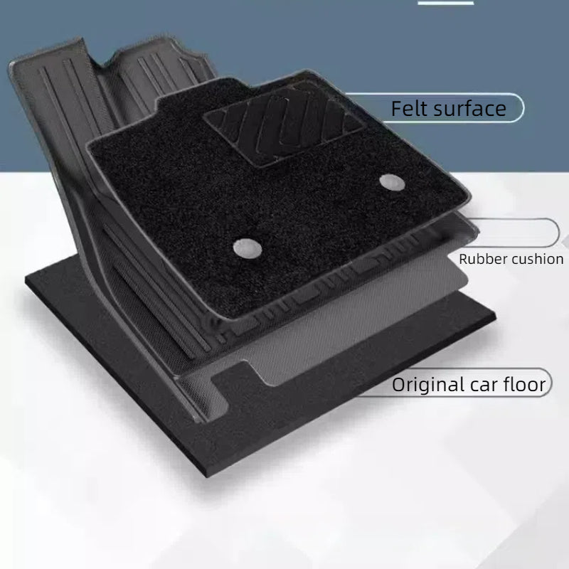 For BYD SEAL Automotive Double Floor Mat （ TPE Floor Mat + Felt Surface ） - Nice BYD