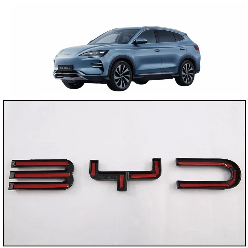 For BYD Seal U/Sealion 6 Logo Black Emblem Sticker