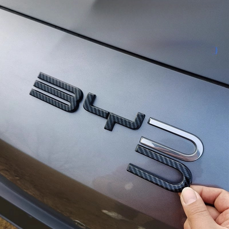 For BYD Seal U/Sealion 6 Logo Black Emblem Sticker