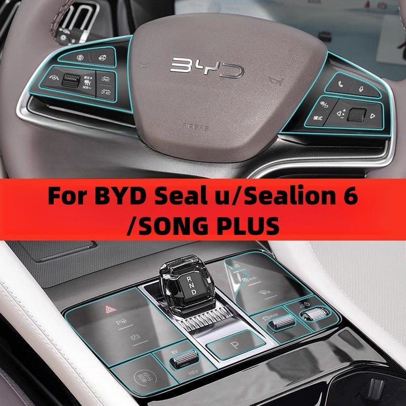 For BYD Sealion 6/Seal u Interior TPU Protective Film Kit