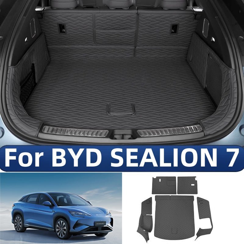 For BYD SEALION 7 EliteGuard Trunk Mat - Leather Full Coverage