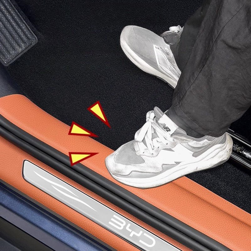 For BYD Sealion 7 Leather Door Sill Protector