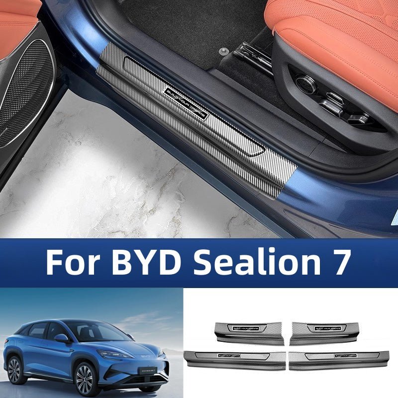 Carbon Fiber Door Sill Protectors for BYD Sealion 7