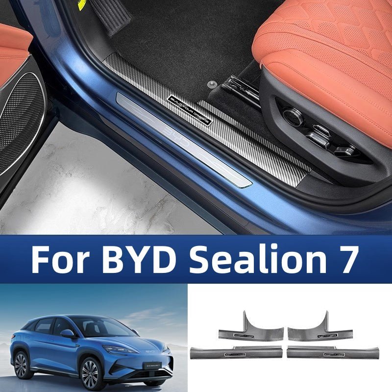Carbon Fiber Door Sill Protectors for BYD Sealion 7