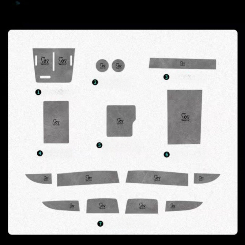 Door/Storage Box Water Cup Tank Pad for BYD Sealion 7