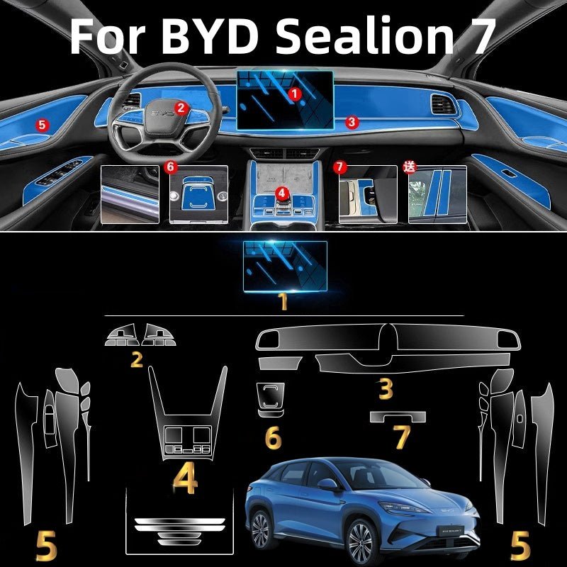 For BYD Sealion 7 Interior TPU Protective Film