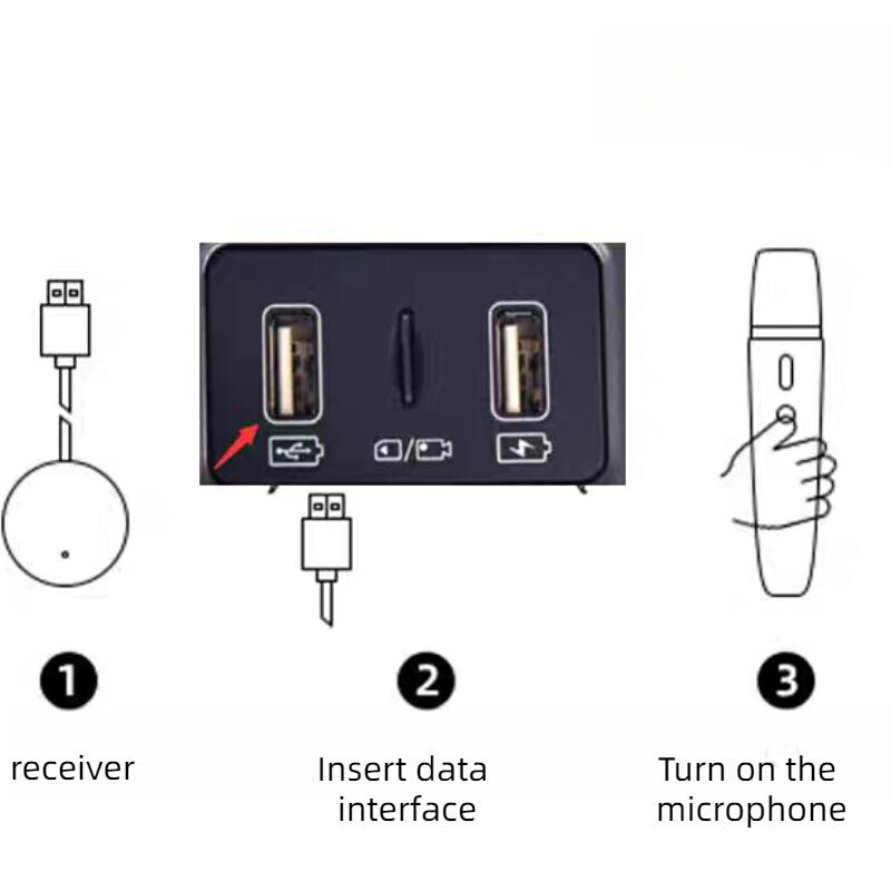 BYD Wireless Microphone Karaoke Mic for BYD