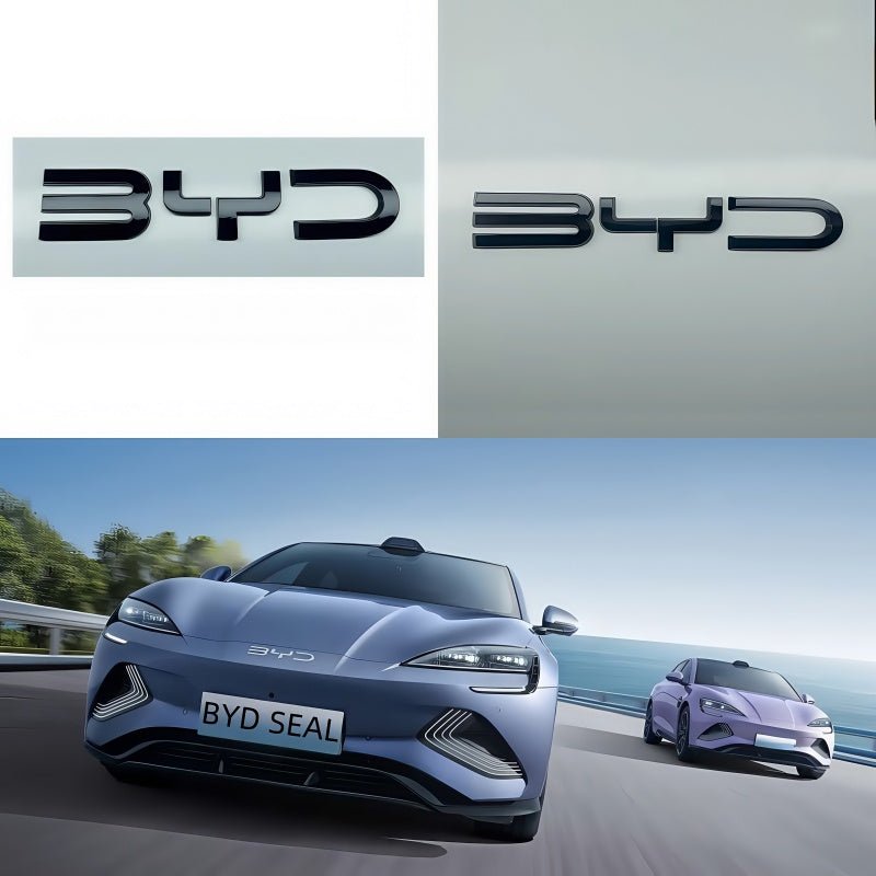 Front Bumper Black Emblem LOGO for 2022-2025 BYD Seal