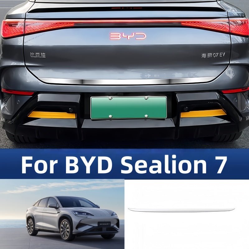 Front & Rear Stainless Steel Decorative Trim Strips for BYD Sealion 7