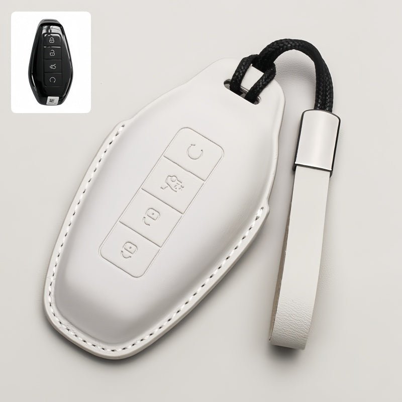 Full Wrap Leather Key Fob Case for Denza B5/B8