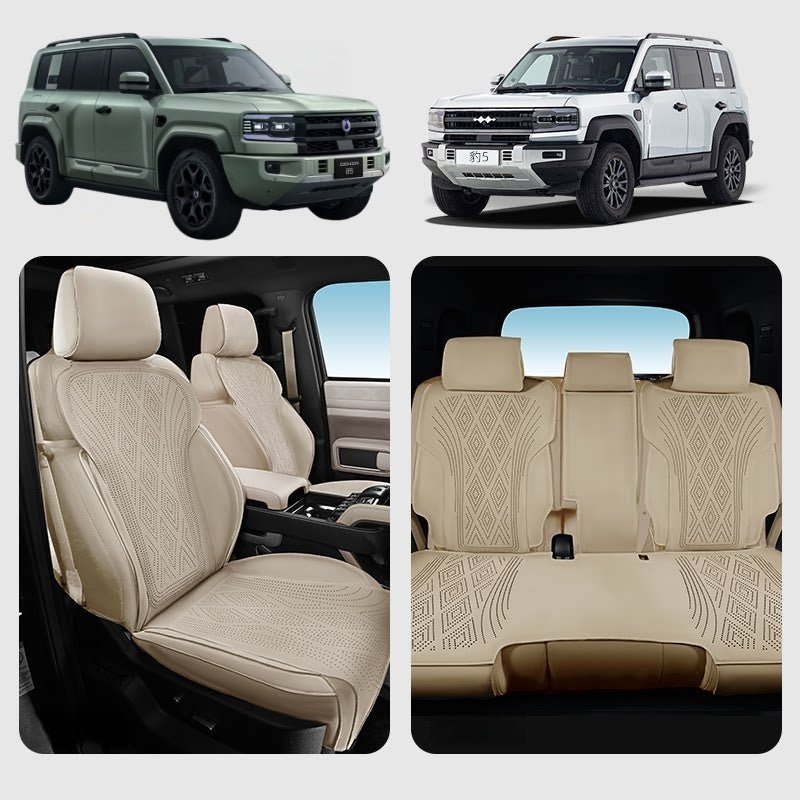 Half Coverage Suede Seat Covers for BYD Leopard 5 & Denza B5 - Nice BYD