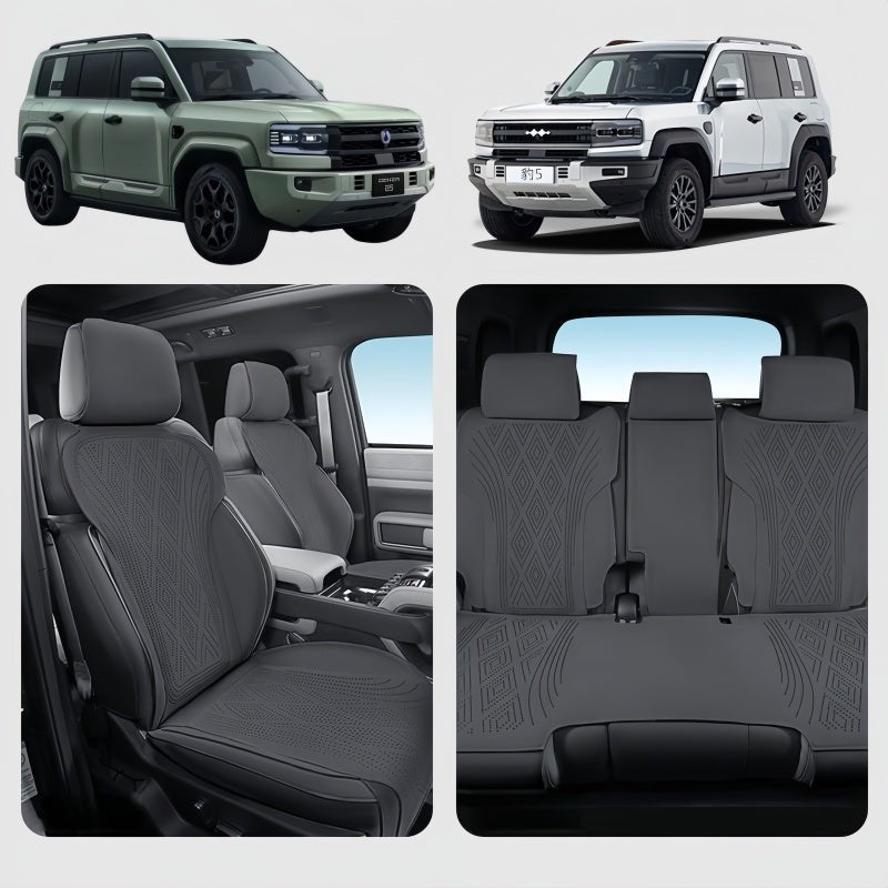 Half Coverage Suede Seat Covers for BYD Leopard 5 & Denza B5 - Nice BYD