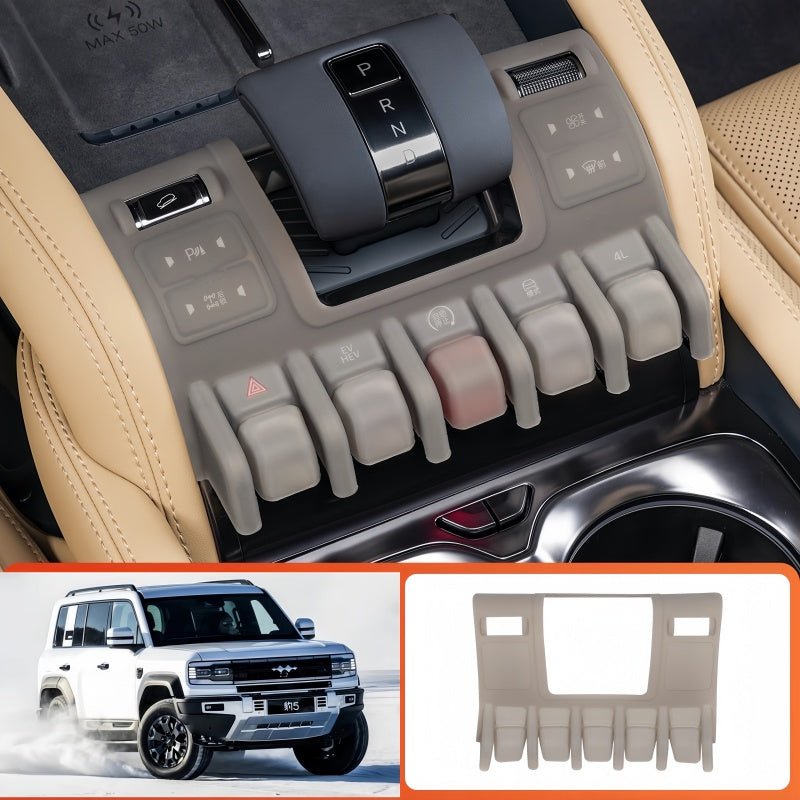 Silicone Gear Shift Panel Cover for BYD Leopard 5, Denza B5, Shark 6