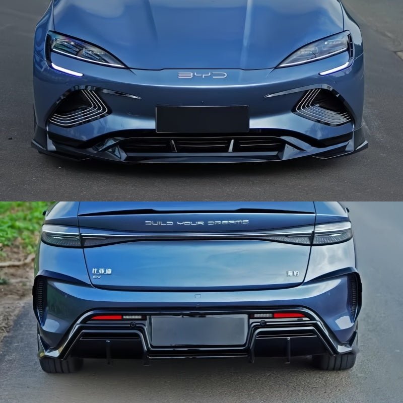 Sport Front & Rear Bumper Canards for BYD Seal