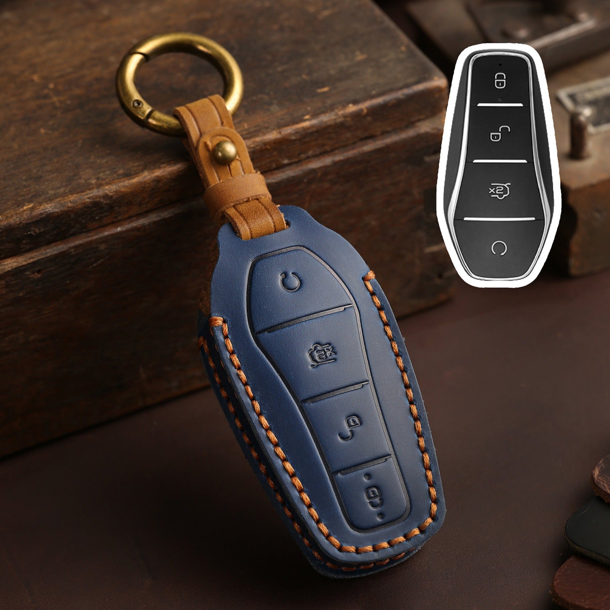 Key Premium Leather Case for BYD